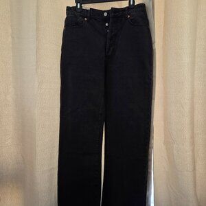 Rolla's Stevie Relaxed Stone Black Jeans, NWT